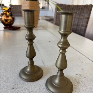 Vintage Brass Candlesticks 2